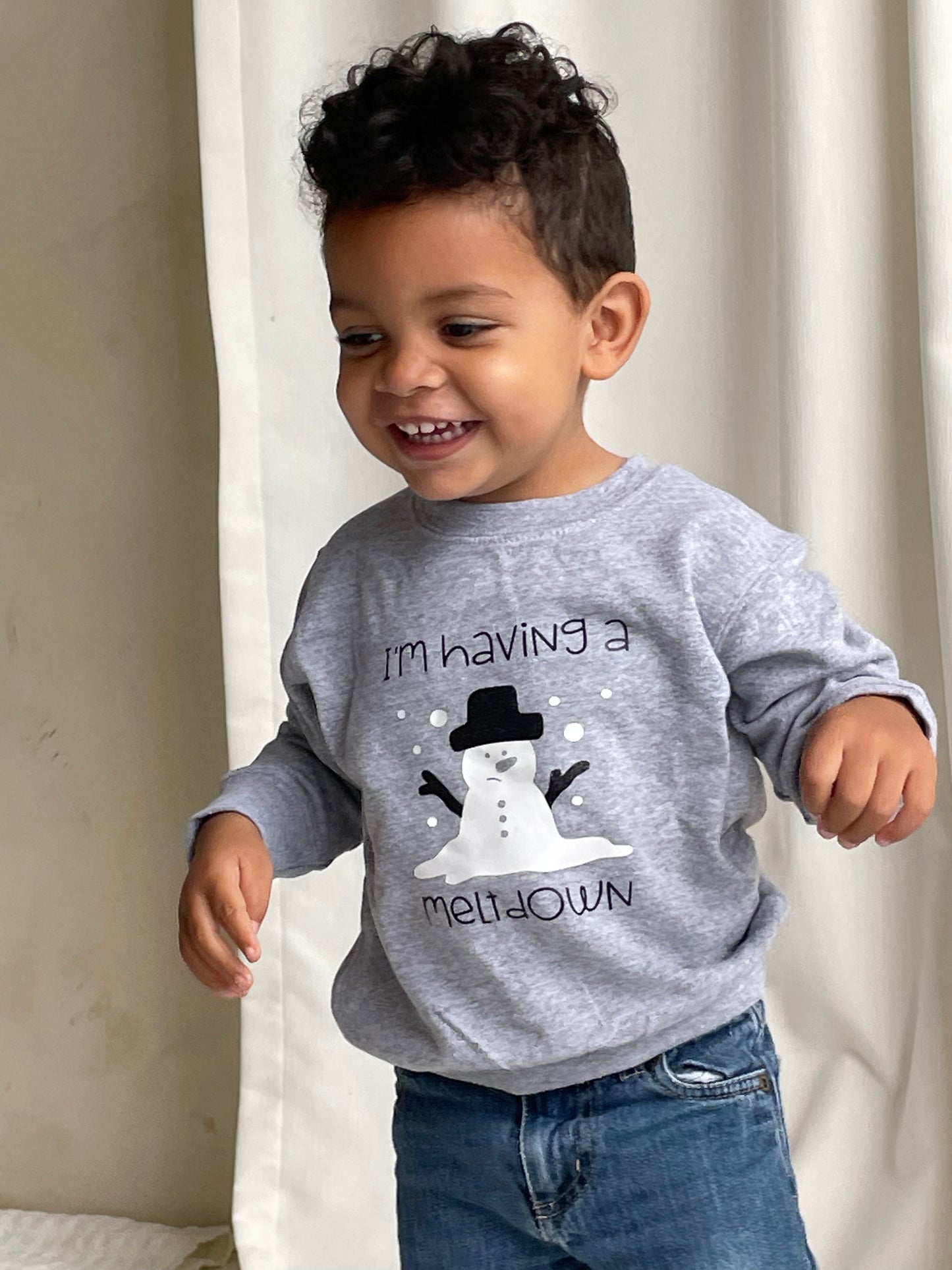 I'm Having a Meltdown Toddler Crewneck