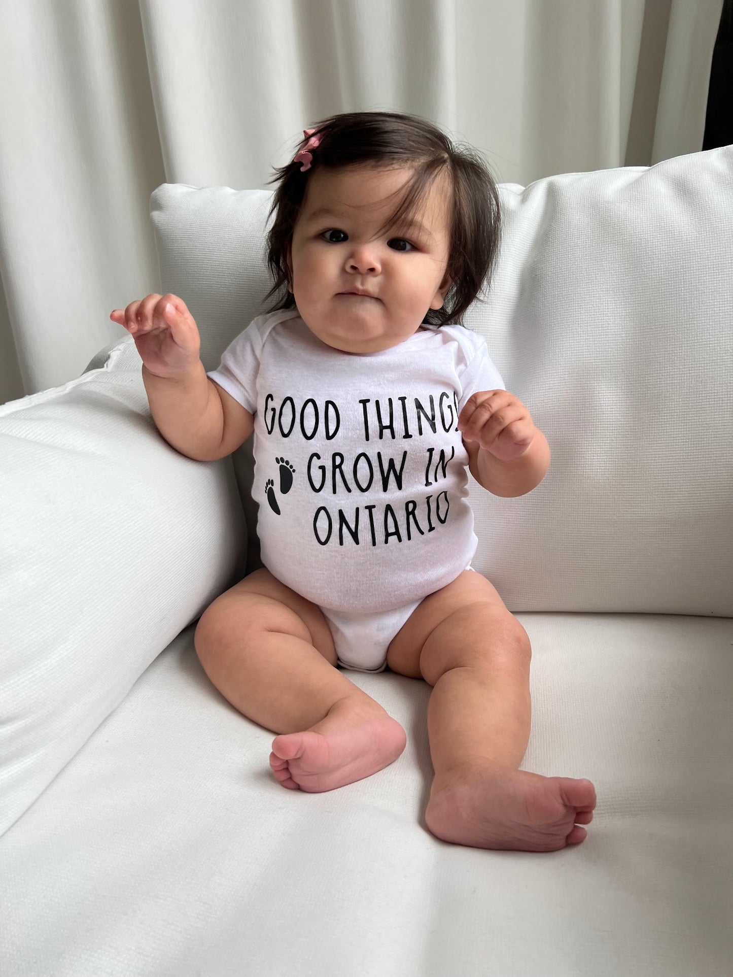 Good Things Grow in Ontario Baby Onesie®