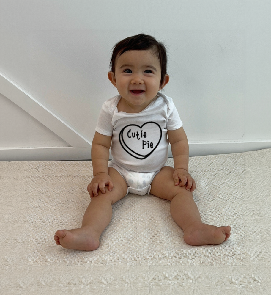 Cutie Pie Candy Heart Baby Onesie®
