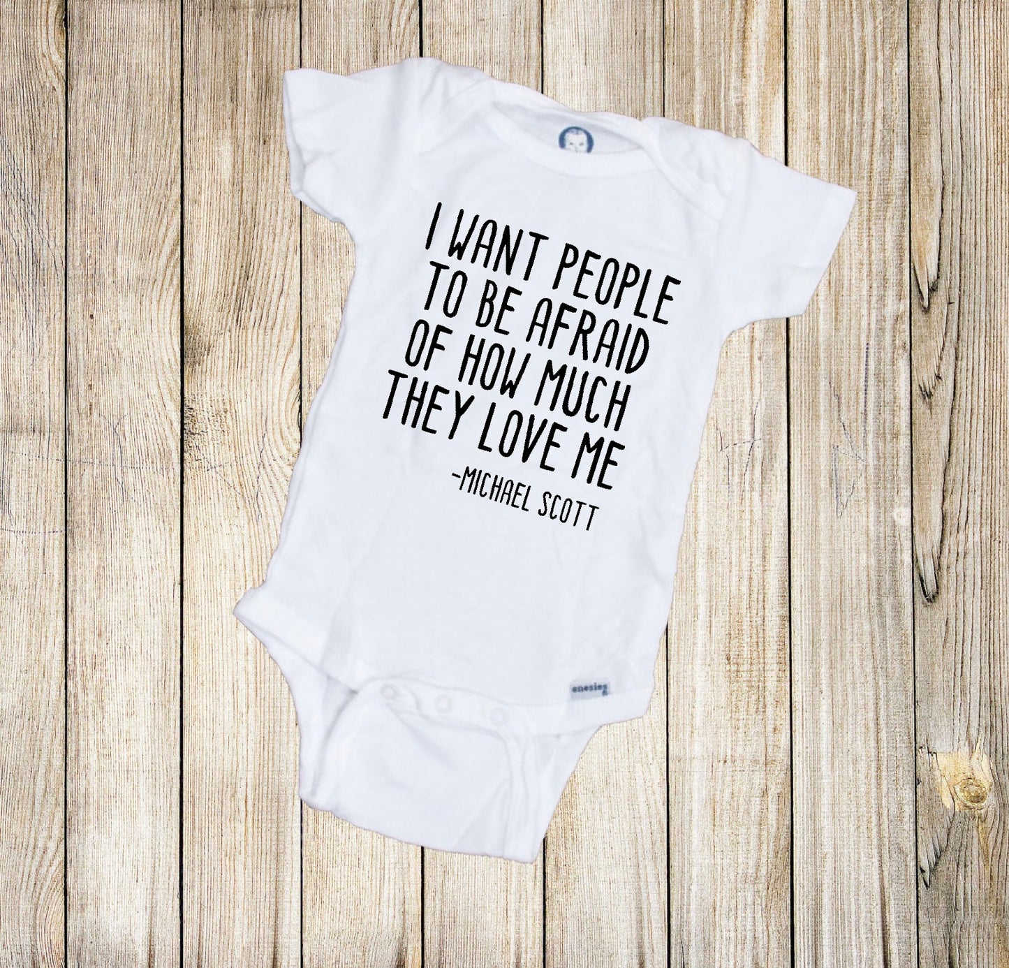 I Want People to Be Afraid Office Inspired Onesie®