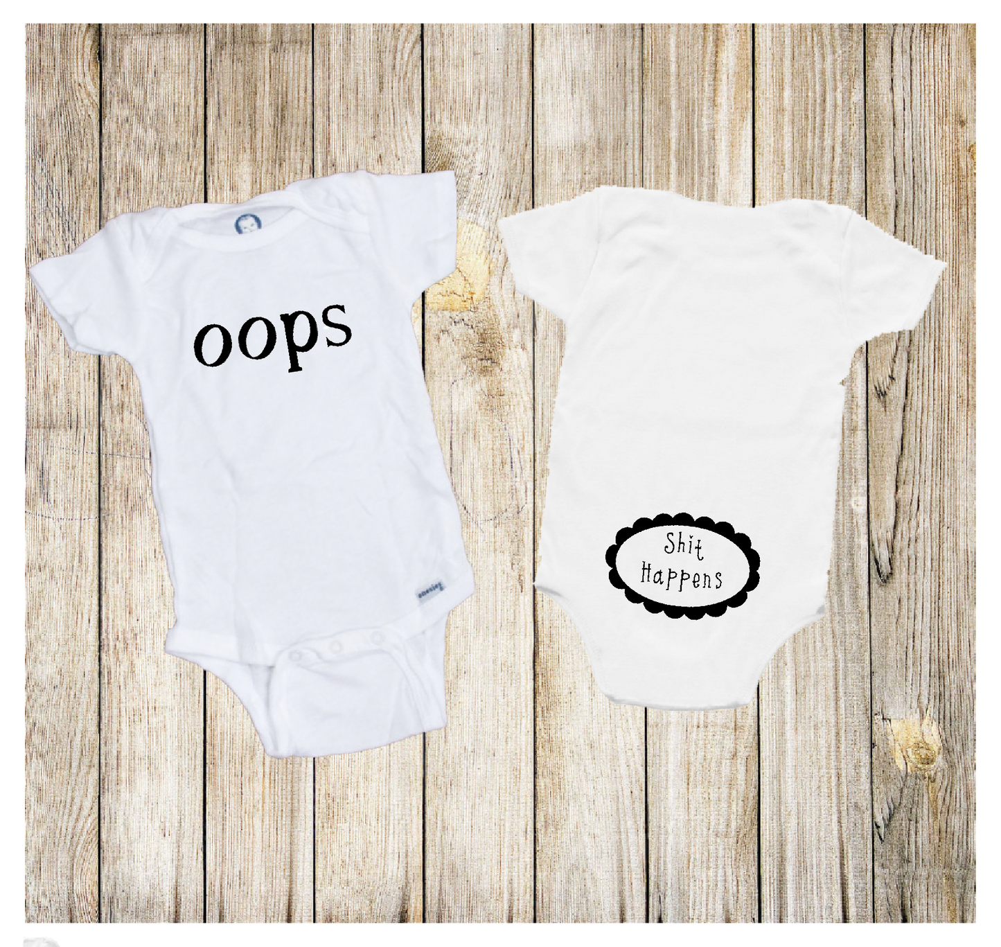 Oops! Shit Happens Baby Onesie®