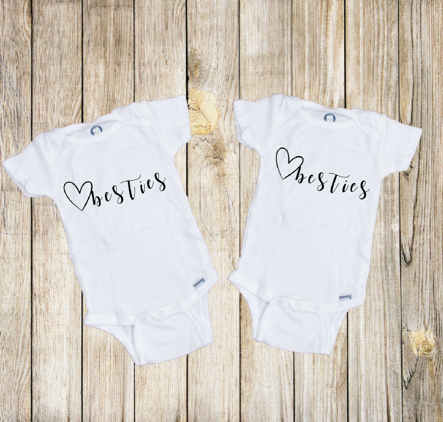 Besties Twin Baby Onesies®