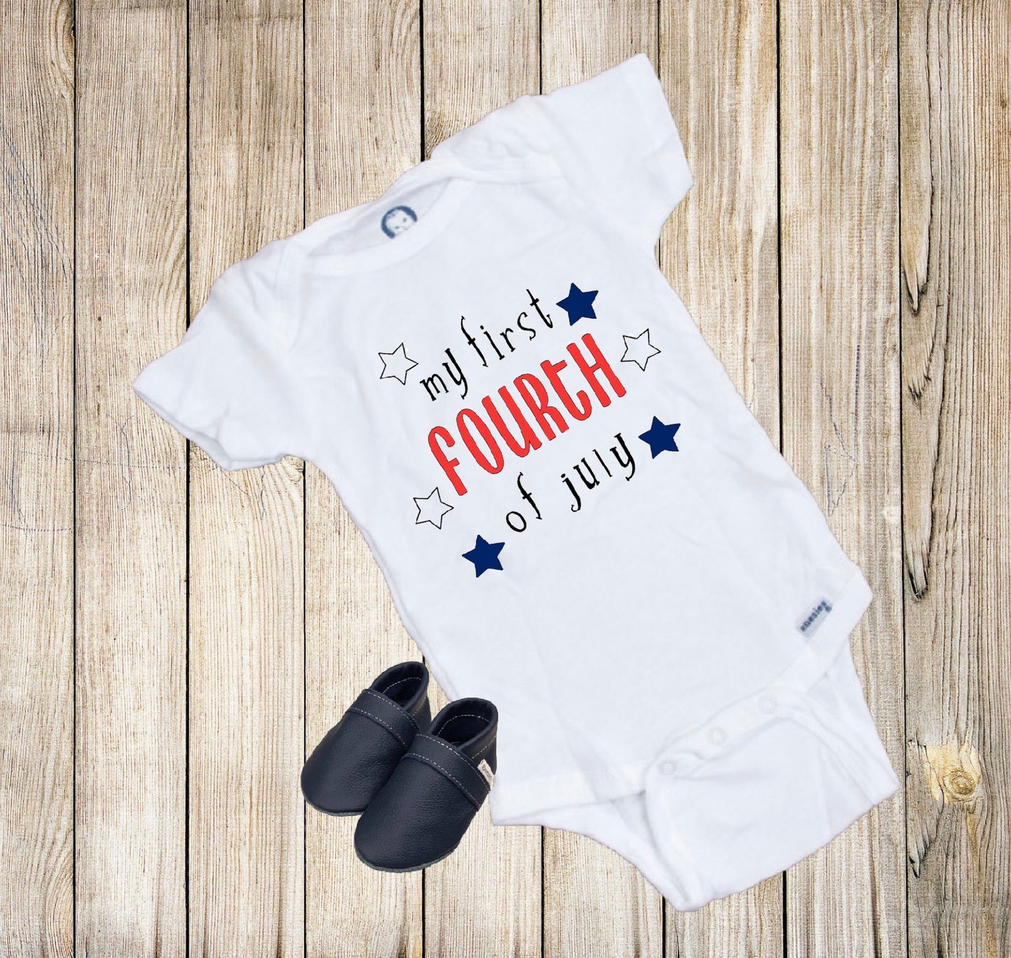 My First Fourth of July Baby Onesie®