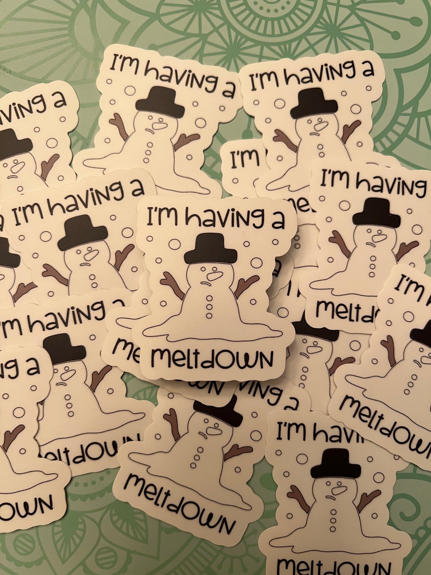 I'm Having A Meltdown Vinyl Sticker