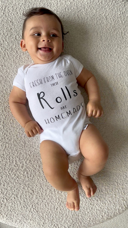 These Rolls are Homemade Baby Onesie®