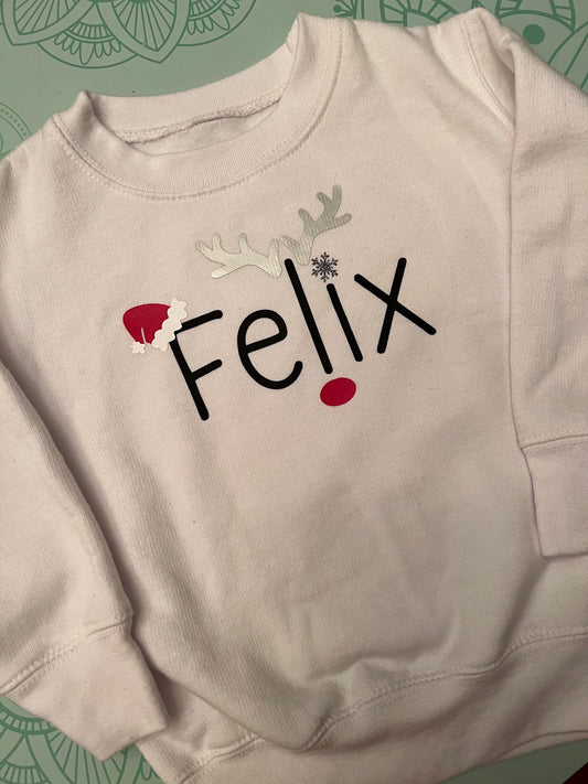 Personalized Holiday Toddler Crewneck