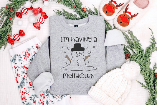 I'm Having a Meltdown Adult Crewneck