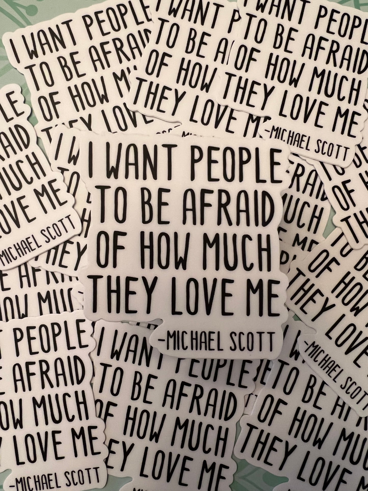 I Want People To Be Afraid Vinyl Sticker