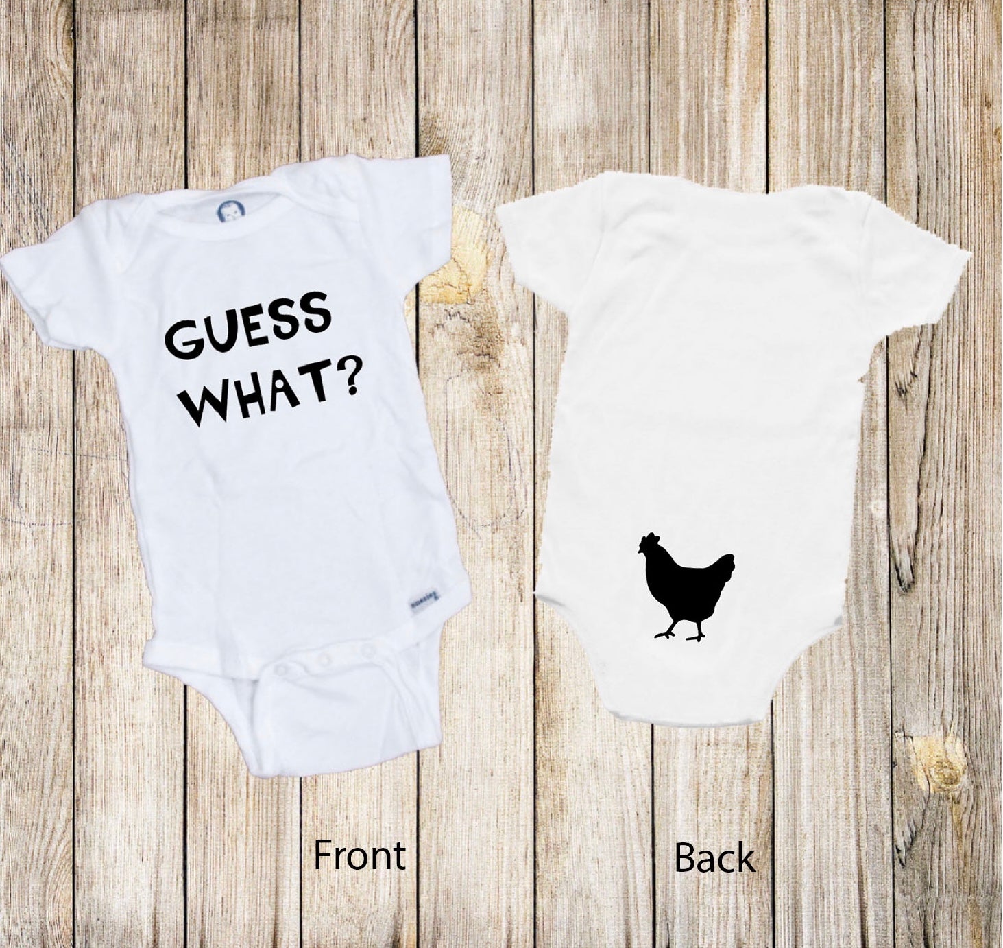 Guess what chicken butt onesie best sale