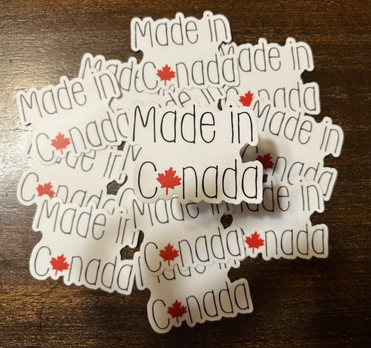 Made in Canada Vinyl Sticker